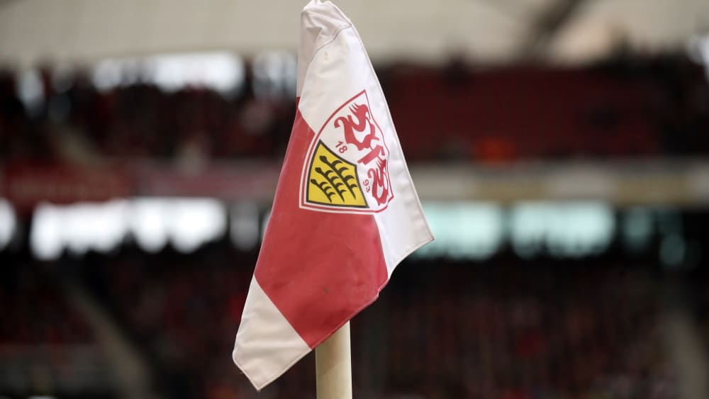 Eckfhane mit VfB-Wappen