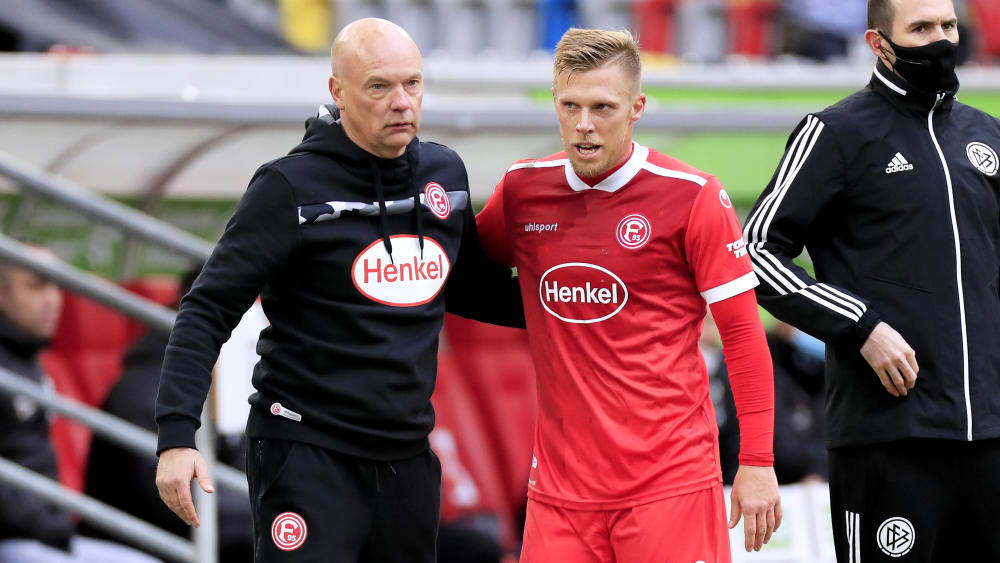 Düsseldorfs Trainer Uwe Rösler dürfte Rouwen Hennings wieder in die Startelf beordern.