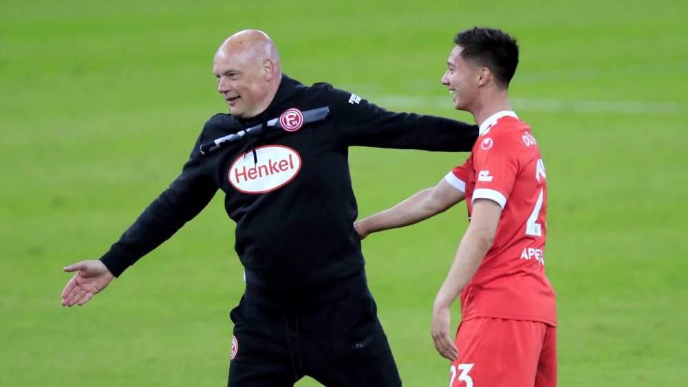 Düsseldorfs Trainer Uwe Rösler bringt wohl Shinta Appelkamp in der Startelf.