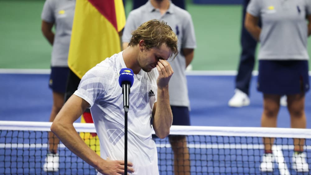 Tränen nach dem bitteren US-Open-Finale: Alexander Zverev.