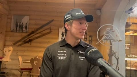 Der Schweizer Slalomfahrer