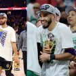 Die Topstars ihrer Teams: Stephen Curry (li.) und Jayson Tatum