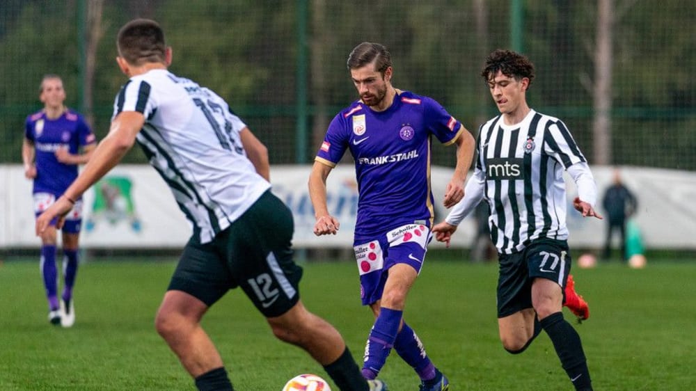 Andreas Gruber und die Wiener Austria trennten sich von Partizan torlos.