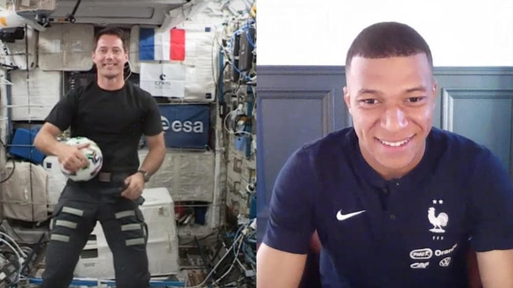 Thomas Pesquet und Kylian Mbappé