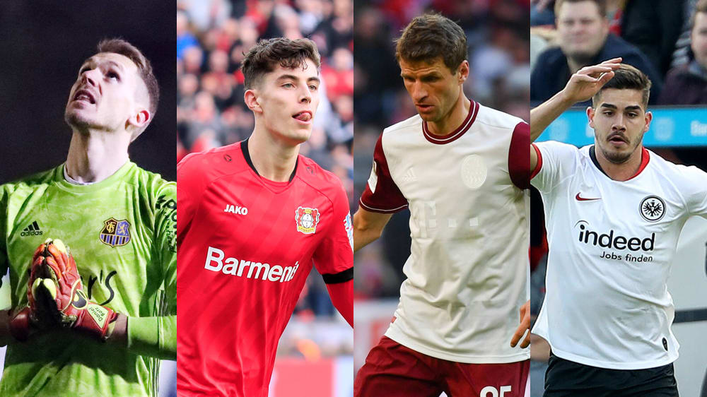 Batz, Havertz, Müller und Silve (v.l.)