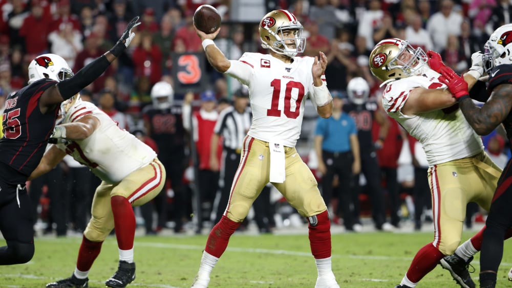 San Franciscos Quarterback Jimmy Garoppolo spielte bei den Arizona Cardinals einmal mehr groß auf