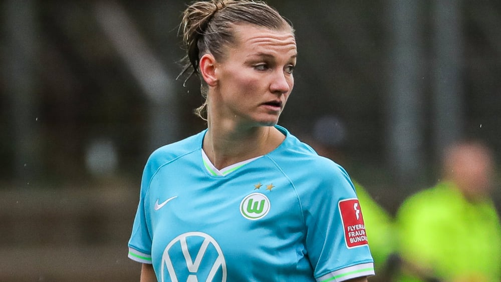 Wolfsburgs Alexandra Popp nach ihrer Einwechslung in Freiburg