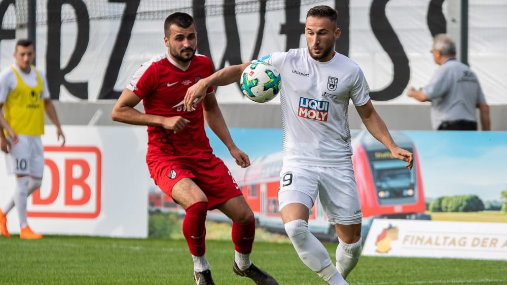 War unter anderem auch für den SSV Ulm Aktiv: Mergim Neziri (re.).