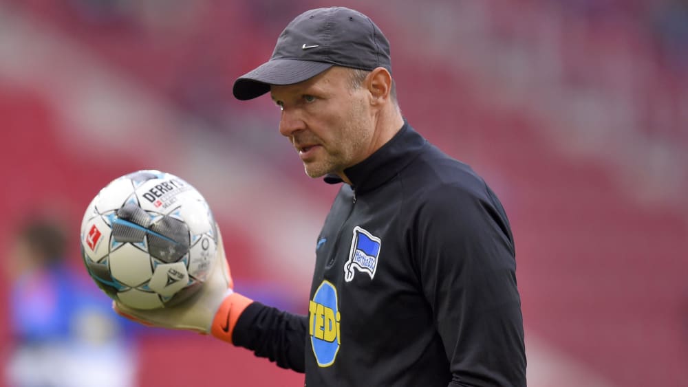 Torwarttrainer Zsolt Petry im Training bei Hertha BSC.