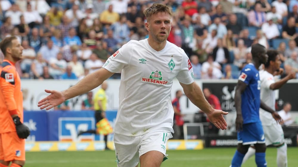 Bei seiner Lieblingsbeschäftigung: Niclas Füllkrug bejubelt seinen Treffer gegen Hoffenheim.