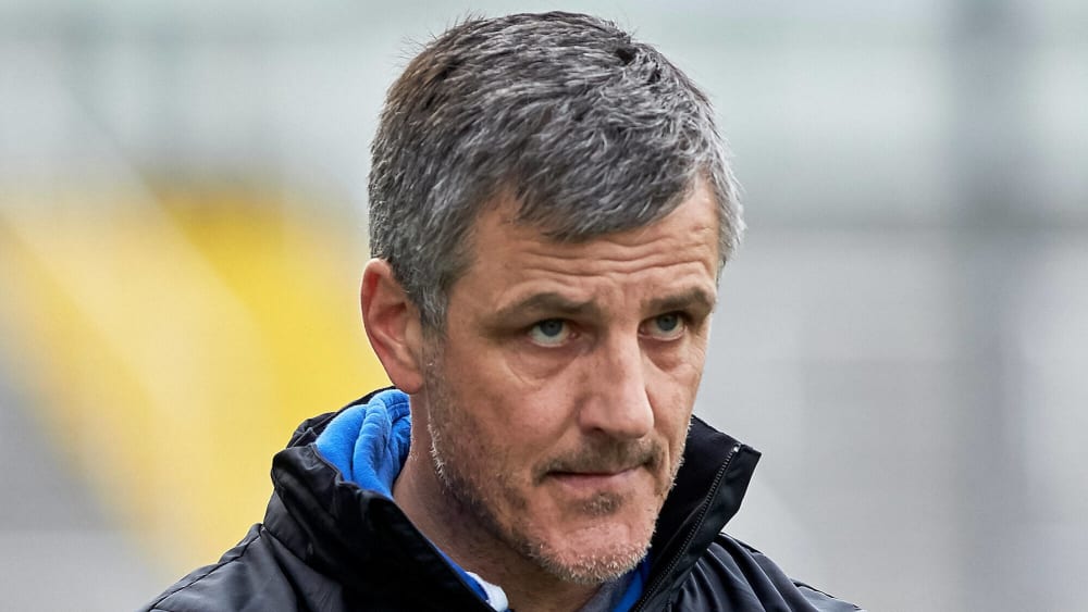 Hansa Rostocks Trainer Jens Härtel.