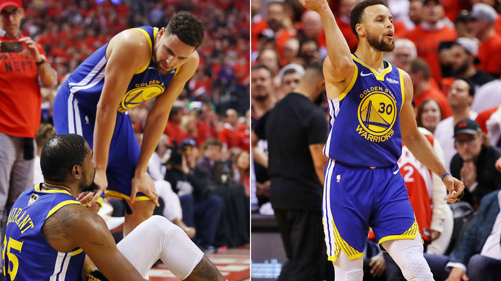 Kevin Durant ist wieder verletzt, Stephen Curry rettet Golden State
