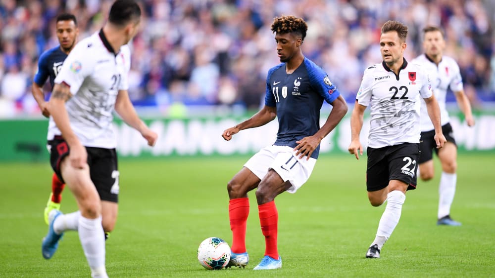 Wirbelte auf dem rechten Flügel: Bayerns Kingsley Coman.