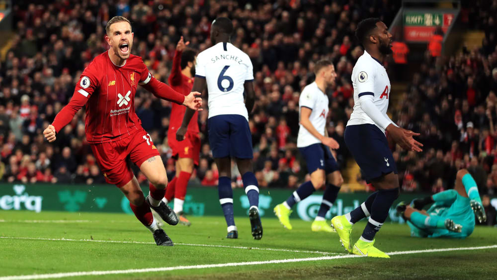 Sein erstes Ligator in Anfield seit 2015: Liverpool-Kapitän Jordan Henderson jubelt nach dem 1:1.