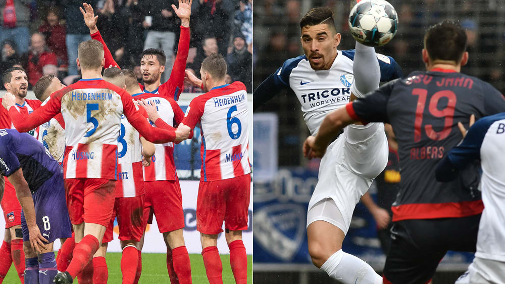 Jubel in Heidenheim und enge Kiste in Bochum