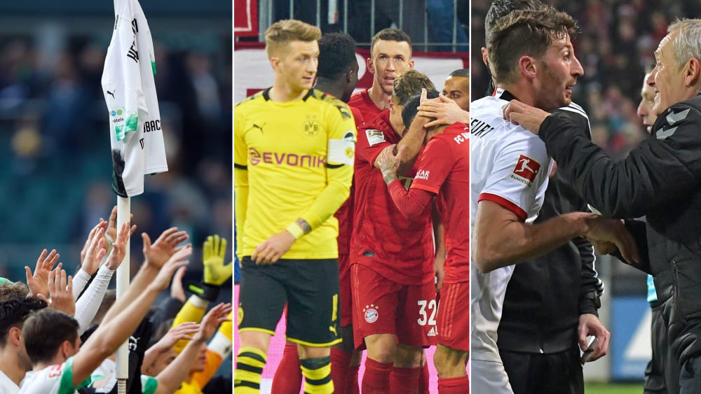 Gladbach feiert, Bayern zerlegt den BVB, Stress zwischen Abraham und Streich