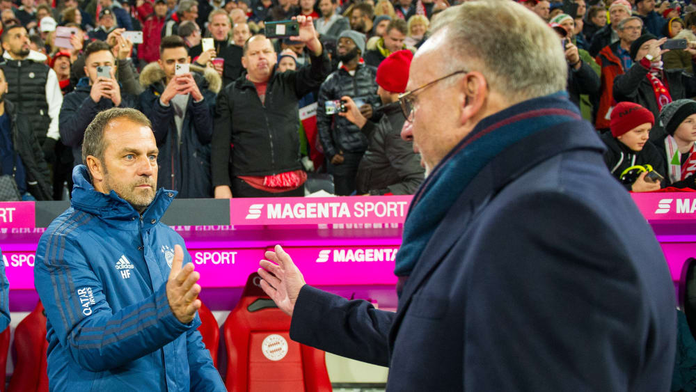 Hansi Flick und Karl-Heinz Rummenigge