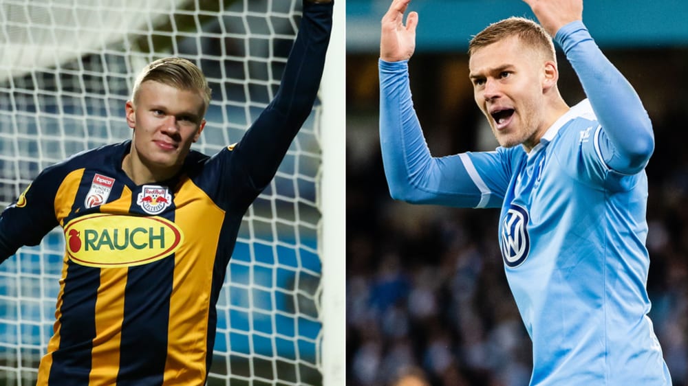 Erling Haaland und Felix Beijmo