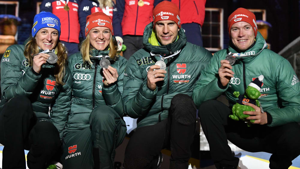 Vanessa Hinz, Denise Herrmann, Arndt Peiffer und Benedikt Doll