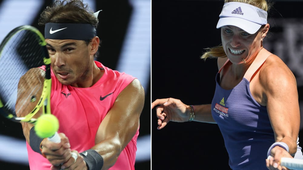 Rafael Nadal und Angelique Kerber