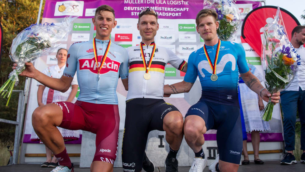 Nils Politt, Tony Martin und Jasha Sütterlin