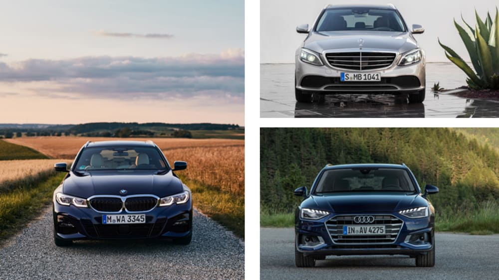 BMW 3er touring, Mercedes C T-Modell, Audi A4 Avant