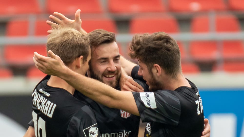 Torjubel des FSV Zwickau