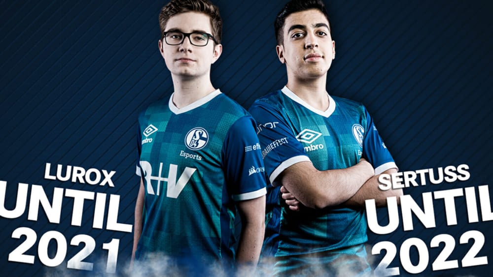 Schalke erhofft sich Großes von den beiden jungen Deutschen 'Lurox' (l.) und 'Sertuss' (r.).