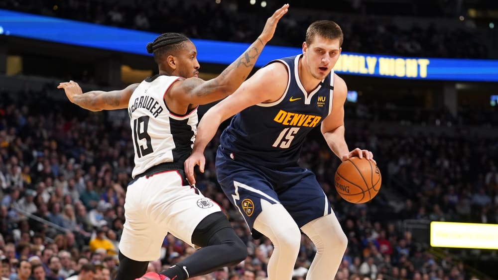 Nikola Jokic gegen Rodney McGruder