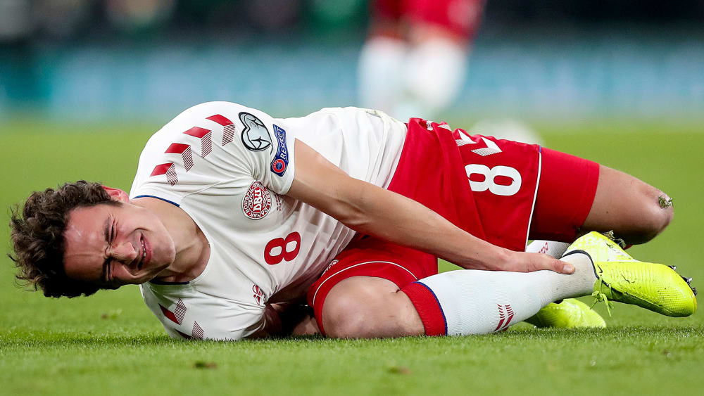 Thomas Delaney verletzte sich am Montagabend in Dublin