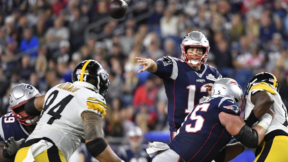 Tom Brady geht seiner Arbeit nach.