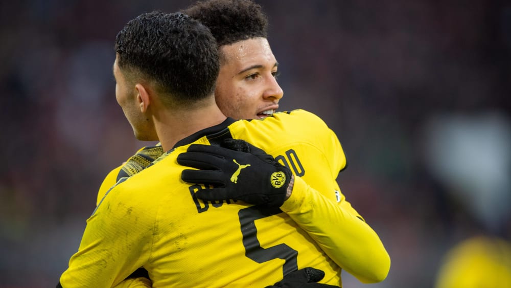 Jadon Sancho und Achraf Hakimi sind Spieler von Borussia Dortmund.