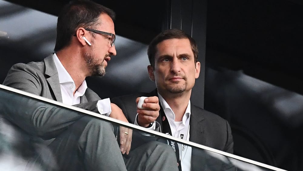 Sportvorstand Fredi Bobi und Finanzvorstand Oliver Frankenbach.