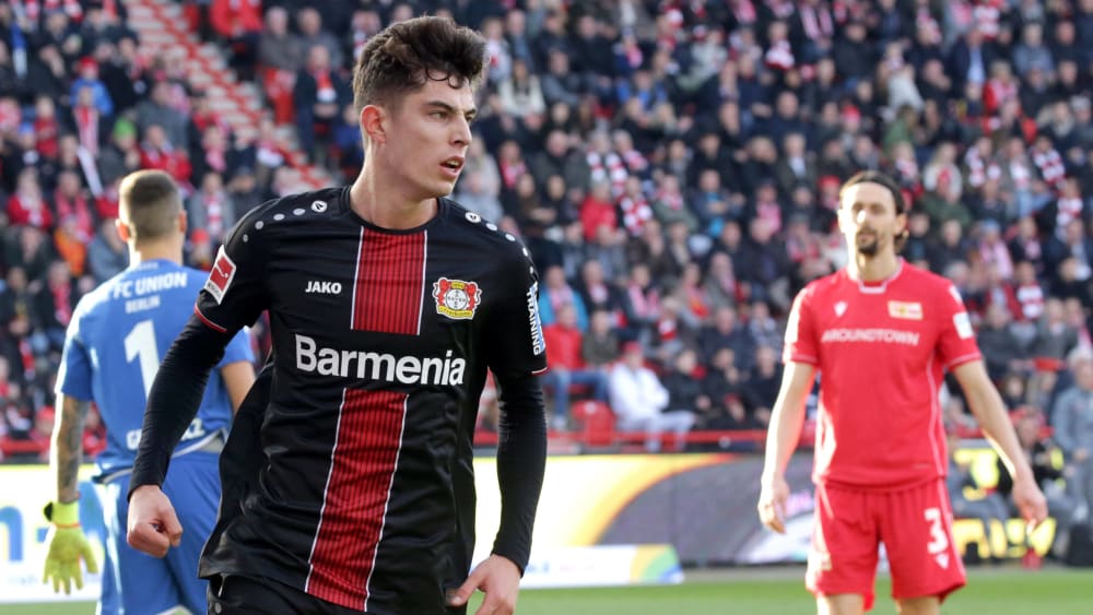 Kai Havertz bejubelt sein Tor zum 1:1