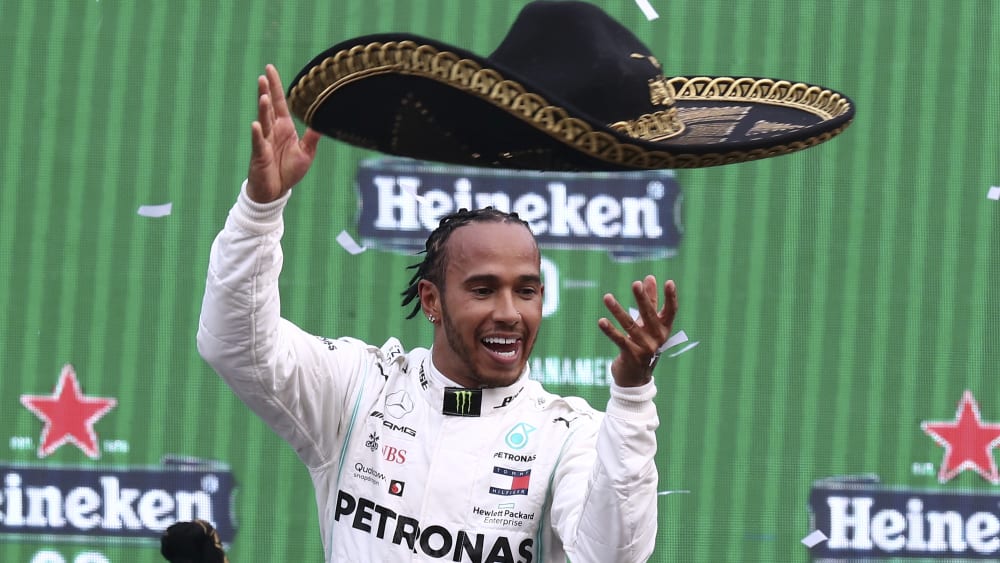 Zehnter Saisonsieg: Mercedes-Pilot Lewis Hamilton.