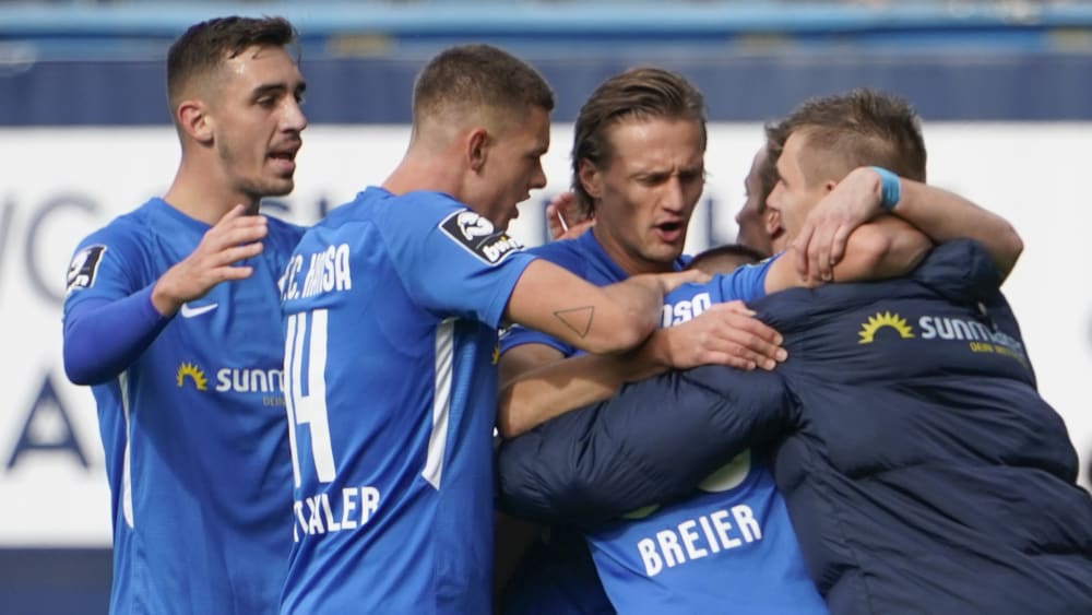 Jubel nach dem 1:0 durch Pascal Breier
