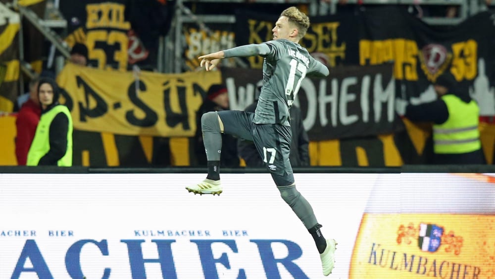 Club-Torschütze Robin Hack jubelt