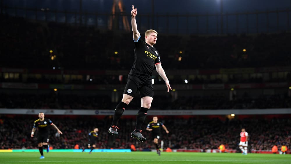 Die große Gala des Kevin De Bruyne: Der Belgier überragte im Emirates mit zwei Toren und einer Vorlage.