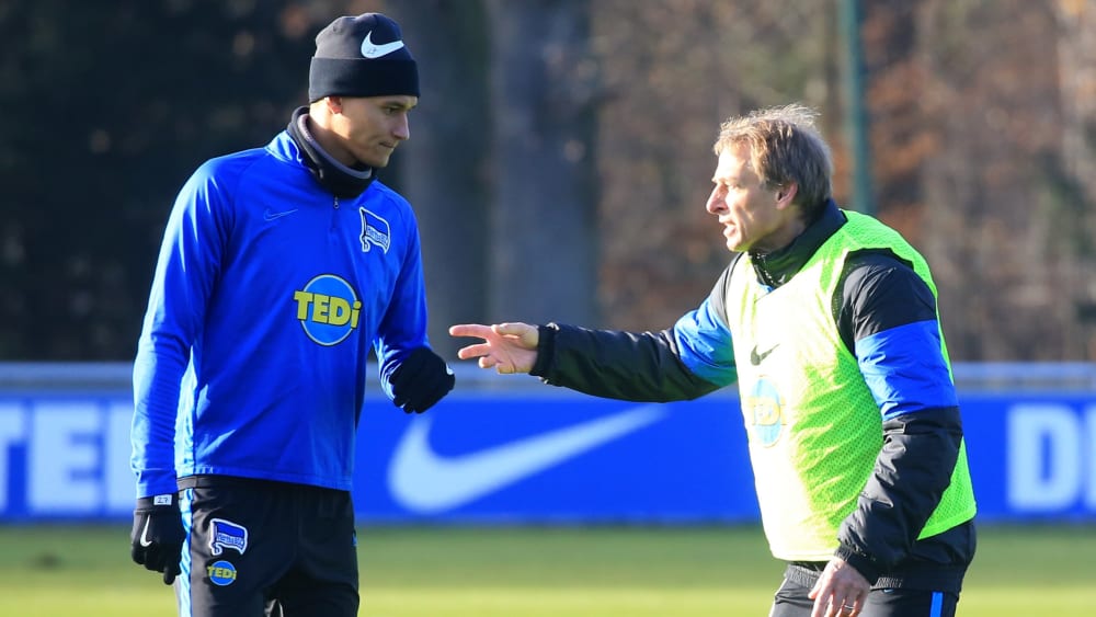 Davie Selke und Jürgen Klinsmann