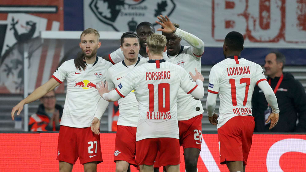 Leipzig jubelt: RB gewann am Mittwochabend mit 2:1 gegen Zenit St. Petersburg.