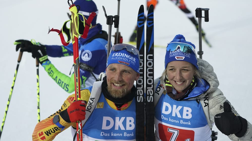 Erik Lesser und Franziska Preuß
