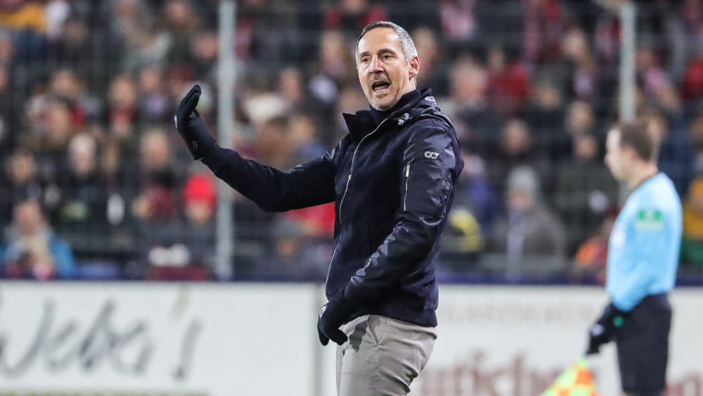 Frankfurts Trainer Adi Hütter