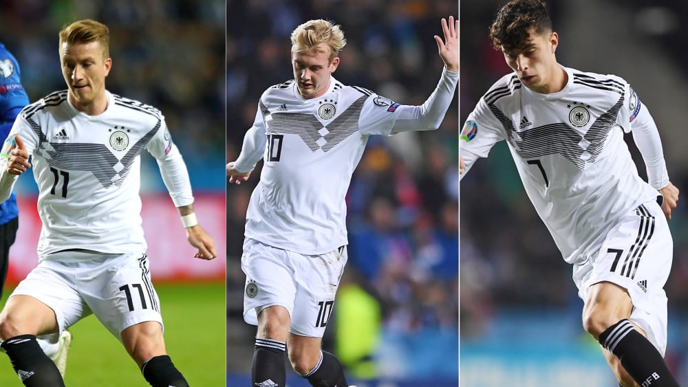Hochveranlagt, aber ohne Körperlichkeit: Marco Reus, Julian Brandt und Kai Havertz.