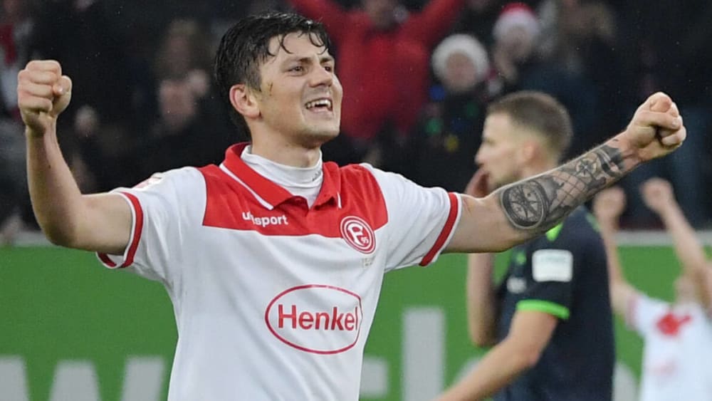 Dawid Kownacki wartet noch auf sein erstes Saisontor für Fortuna Düsseldorf.