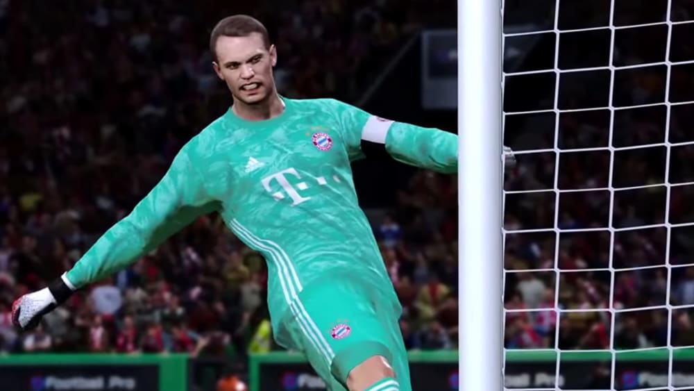 Unglücklicher Ausgang für die Bayern am ersten Spieltag. Da muss auch der virtuelle Neuer schon mal gegen den Pfosten treten.