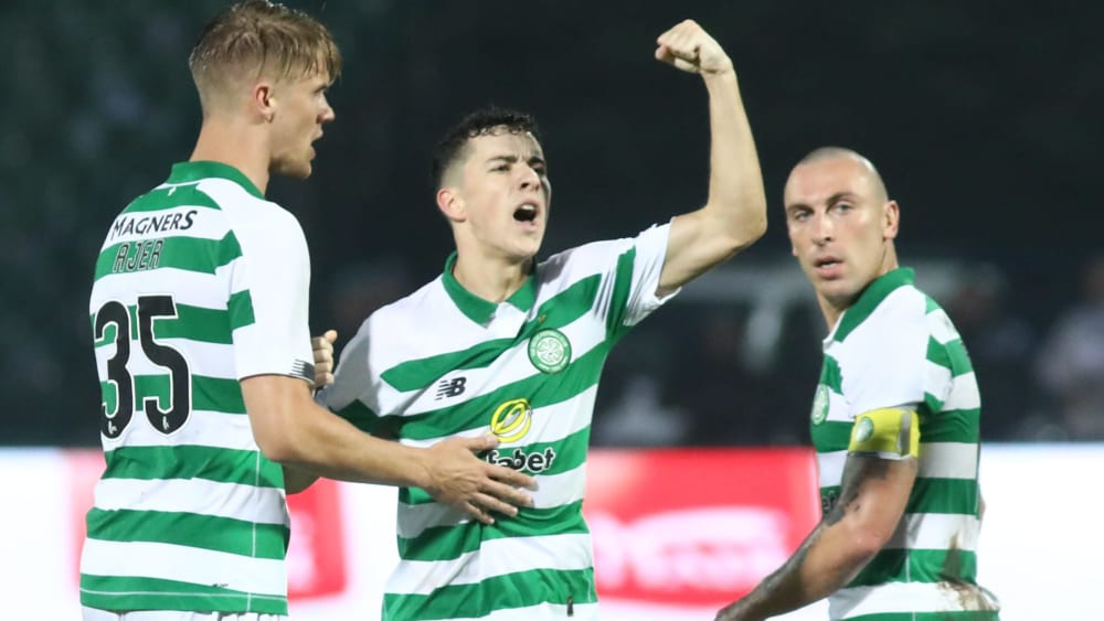 Kristoffer Ajer, Michael Johnston und Scott Brown