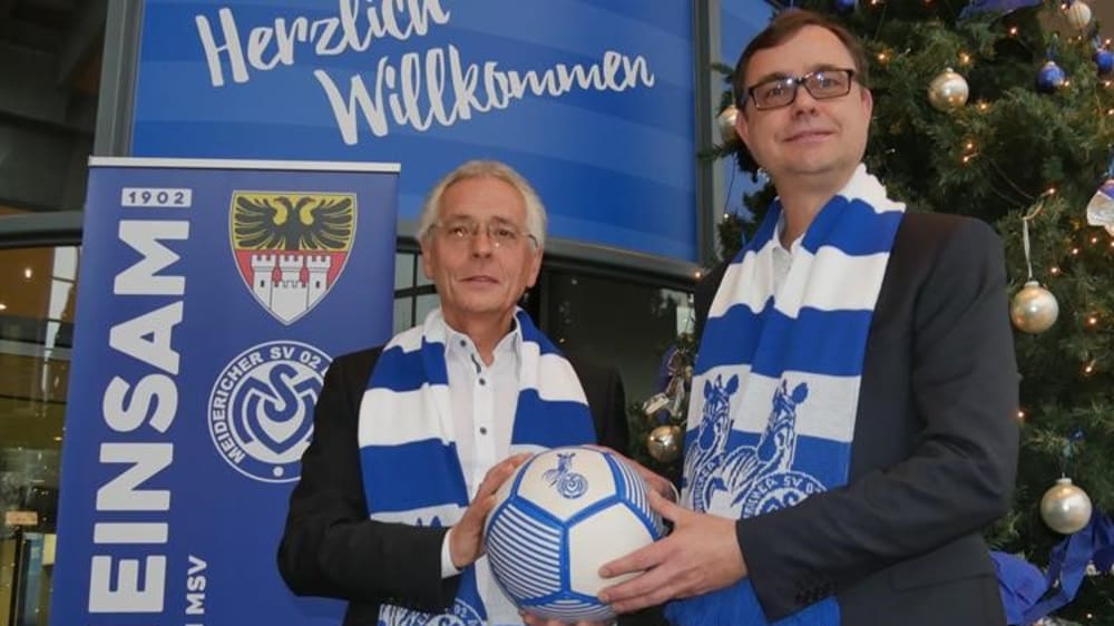 MSV-Präsident Ingo Wald und der neue MSV-Geschäftsführer Michael Klatt