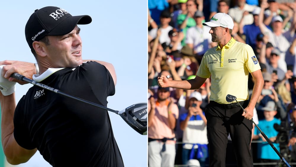 Martin Kaymer und Webb Simpson (re.)