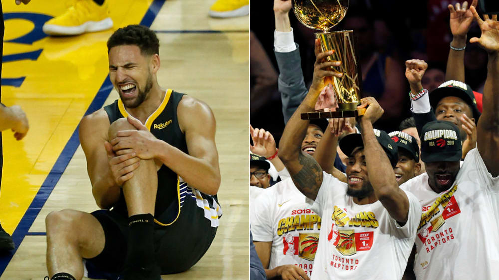 Klay Thompson und Kawhi Leonard