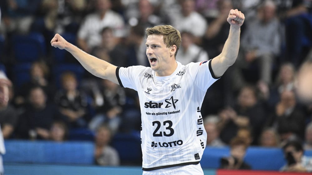 Steuerte fünf Treffer beim Kieler Heimsieg gegen Brest bei: THW-Linksaußen Rune Dahmke.